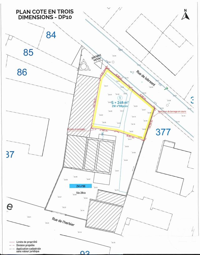 terrain à vendre - 249.0 m2 - SURZUR - 56 - BRETAGNE - Century 21 Agence De La Madeleine
